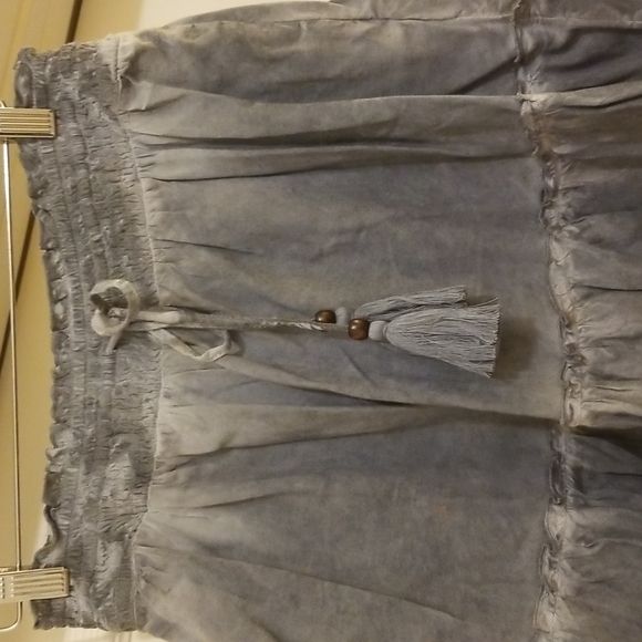 Pilcro women's grayish blue skirt - Picture 3 of 5